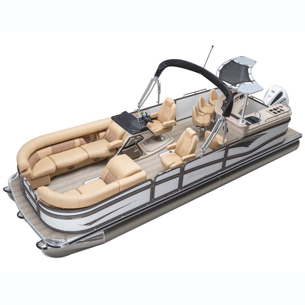 Kinocean 2024 New Mini Bar Lounge Pontoon Boats Power Outboard Engine Combo Set Fiberglass Aluminium Material Great Price!